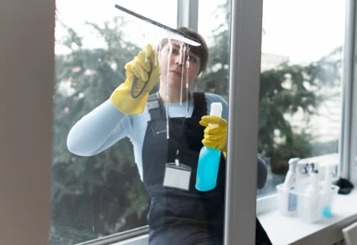 Nettoyage de vitres intérieures et extérieures à Sermaise
